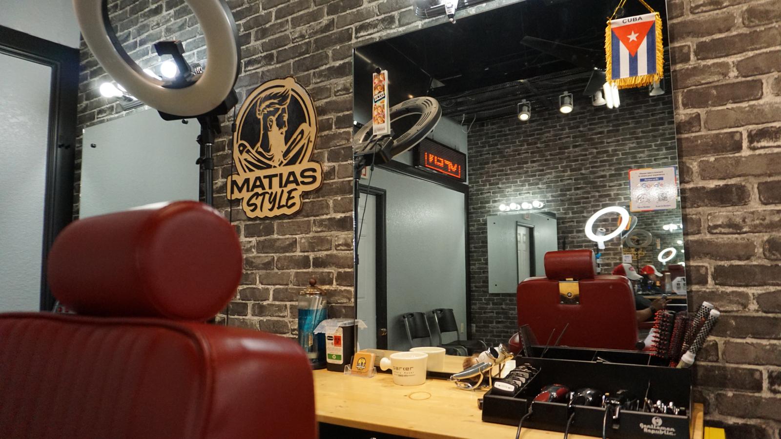 Interior Matias Style Barbería Kissimmee